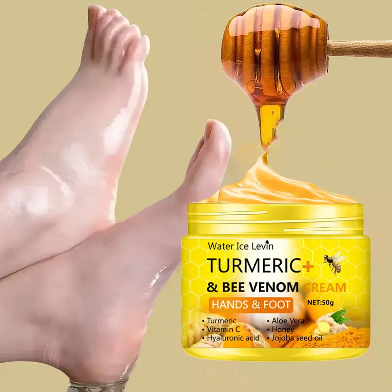 Turmeric Bee Venom Anti-Drying Crack Foot Cream Hand Cracked Repair Skin Removal Care Cream Dead Feet Hand Skin 