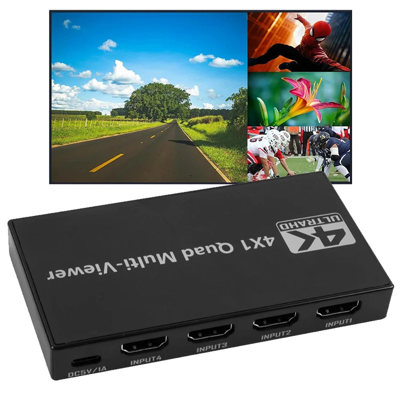 Vier-Ingangen HDMI Quad Multiviewer