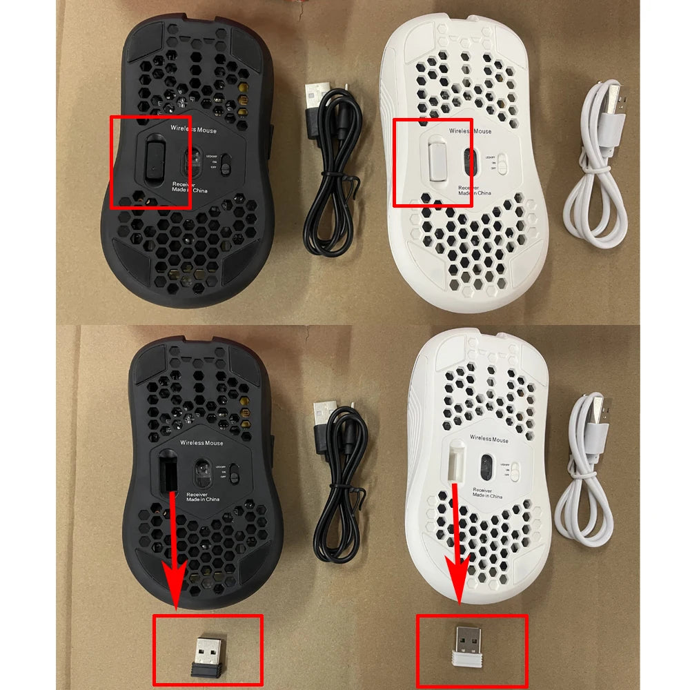 Rechargeable 2.4 GHz Wireless Mouse with RGB Lighting
