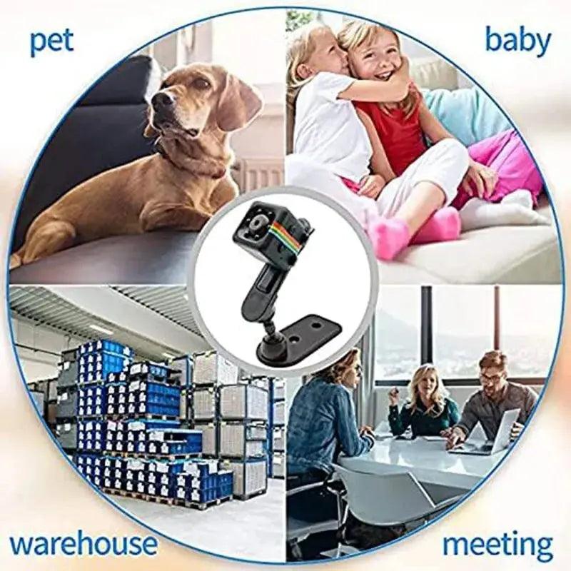 Mini Camera HD 1080P Portable Small Nanny Cam Video Voice Recorder Indoor Covert Security Camera for Home and Office Spy-shop.com