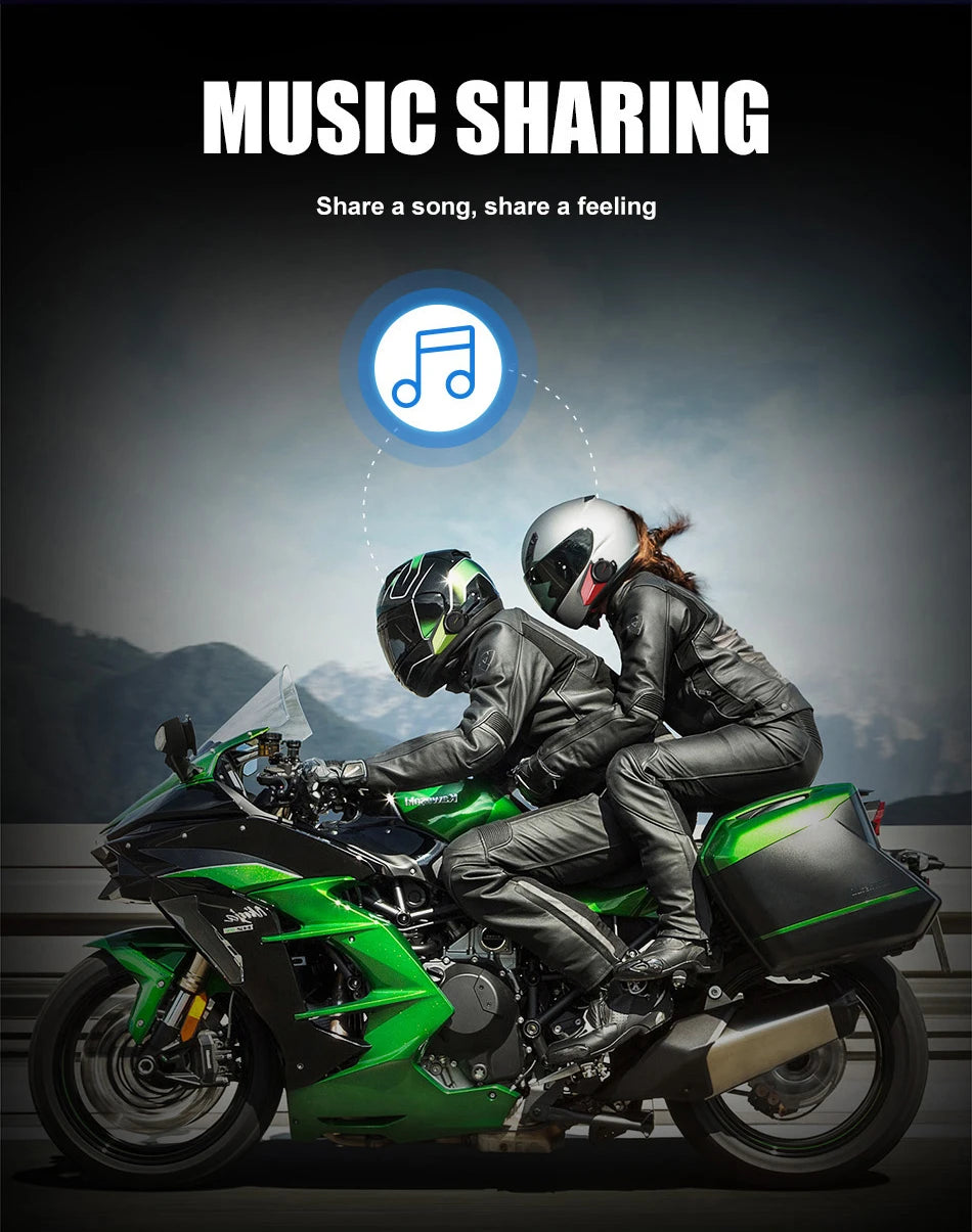 S8 Bluetooth motorhelm intercom
