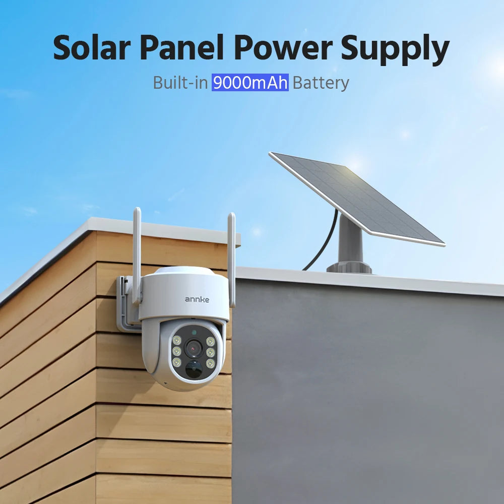 4MP Wireless Solar Security Camera System with 4CH NVR