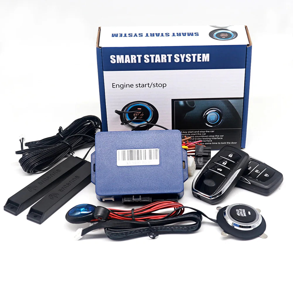 Car Alarm Keyless Entry & Remote Start System with Push Start