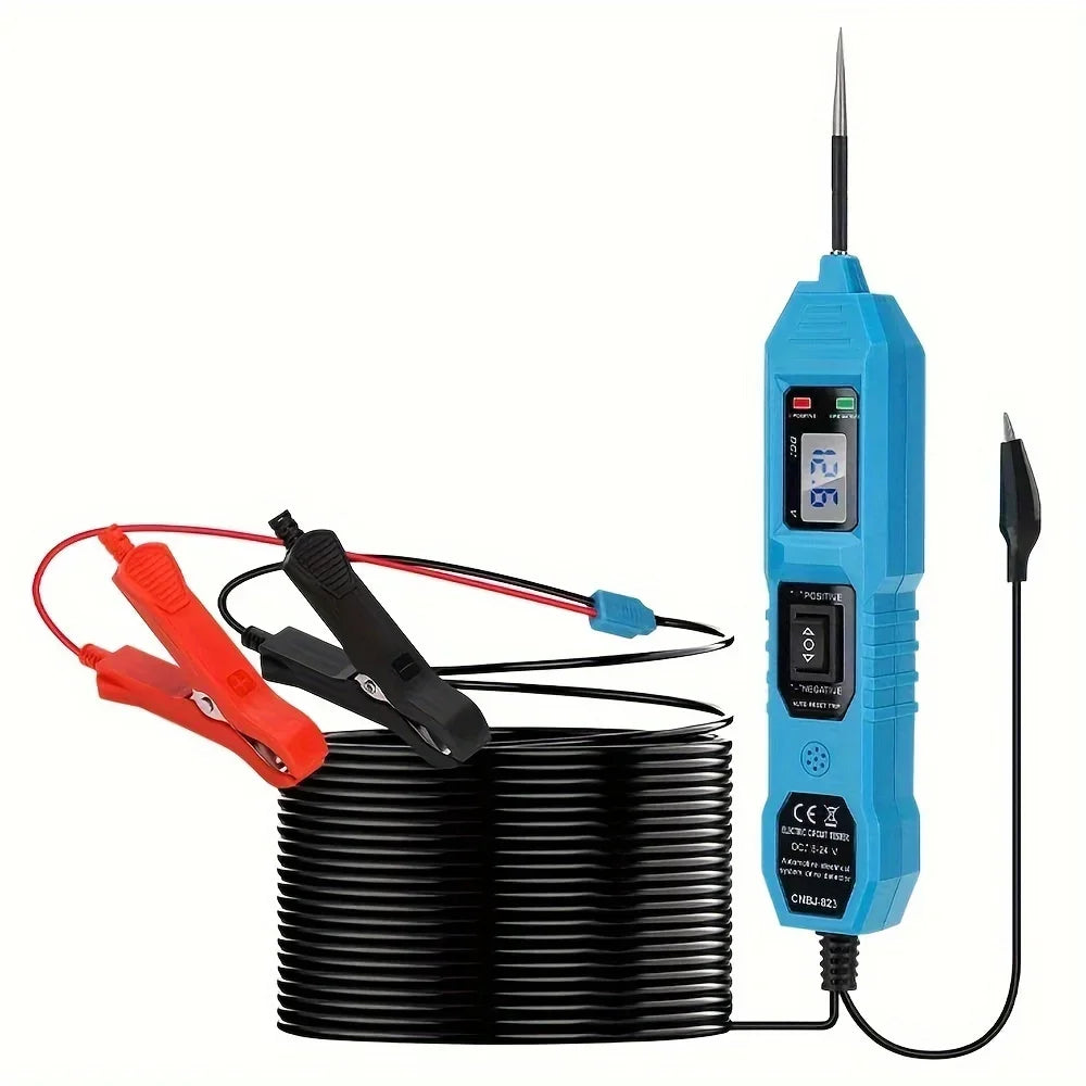 Smart Car Circuit Tester 823, s LED zobrazením napätia - napájanie USB, kompatibilné s vozidlami 3,5–36 V DC
