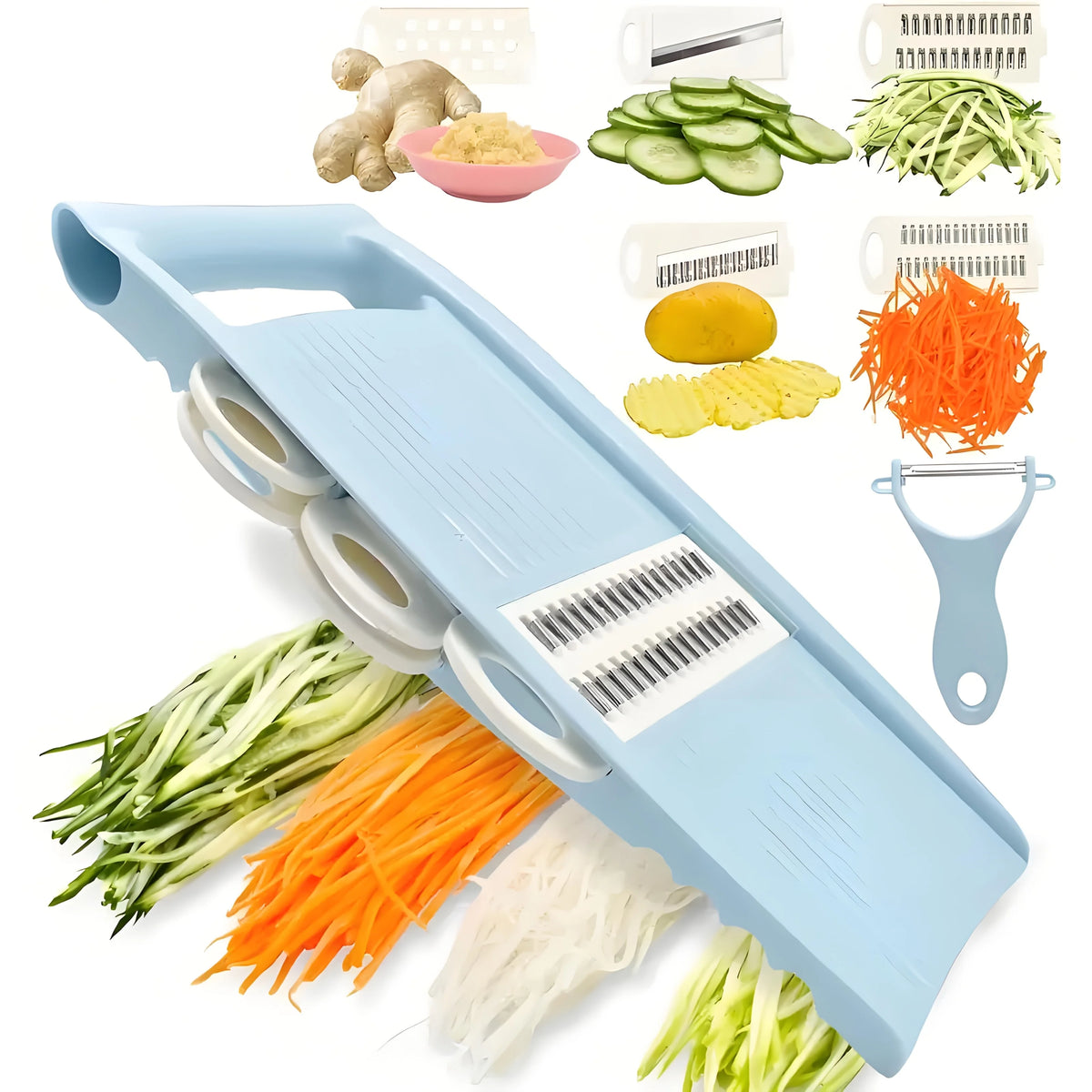 Five-in-One Manual Vegetable Slicer Set