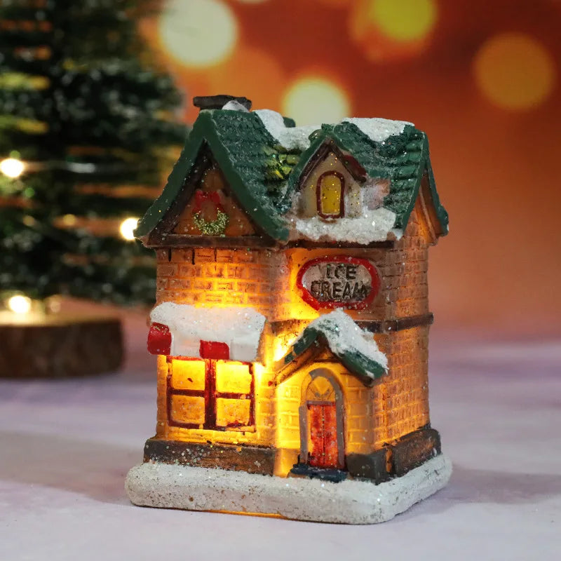 Christmas House Light Decorations For Home Ornaments Kids Xmas Gift New Year 2025 Navidad Decor Bedroom Night Light With Battery 