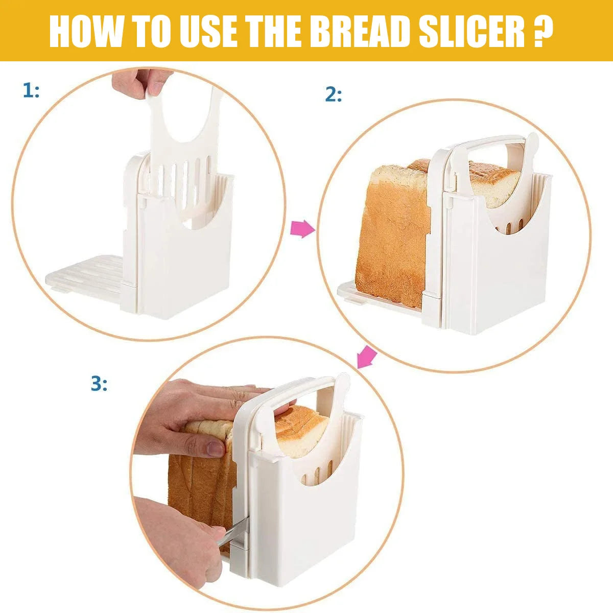 Foldable Bread Slicing Guide