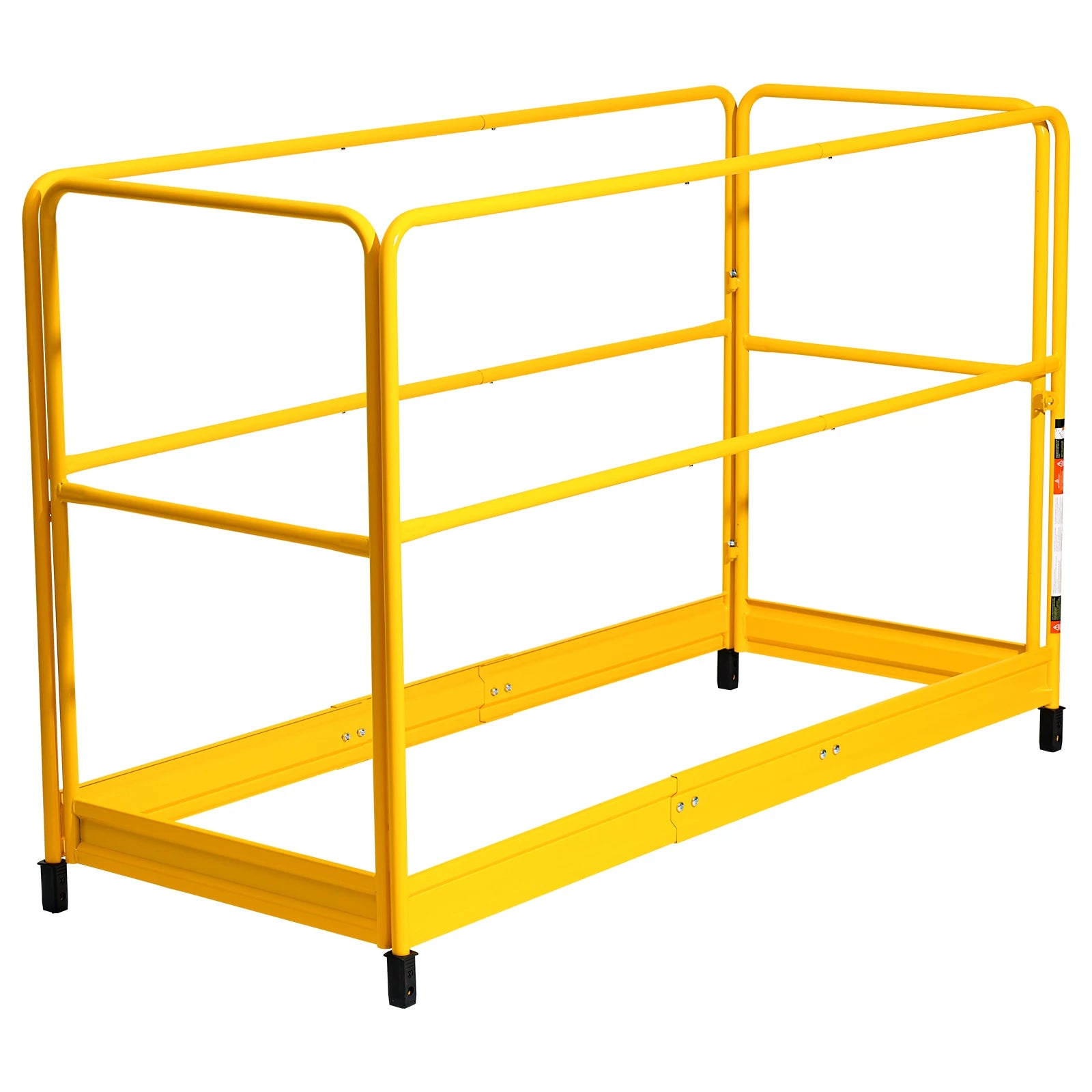 6ft Scaffolding Safety Guardrail System with Carbon Steel Frame