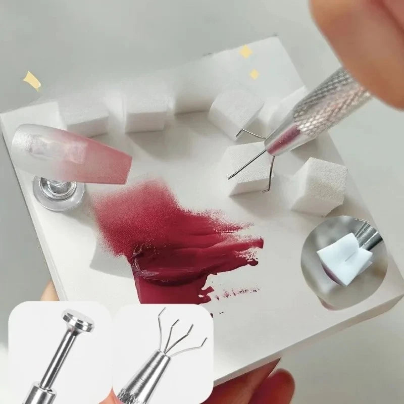 Nail Art Gradient Sponges and Gripping Pen Options