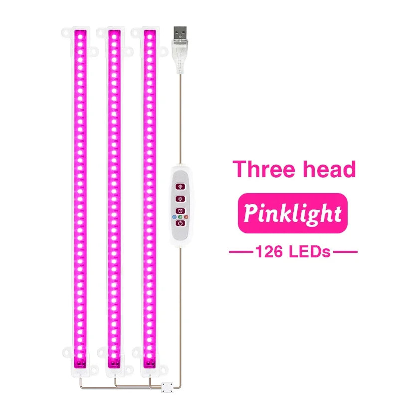 5V USB LED Plant-Light Bars, 1-4 Bar Options