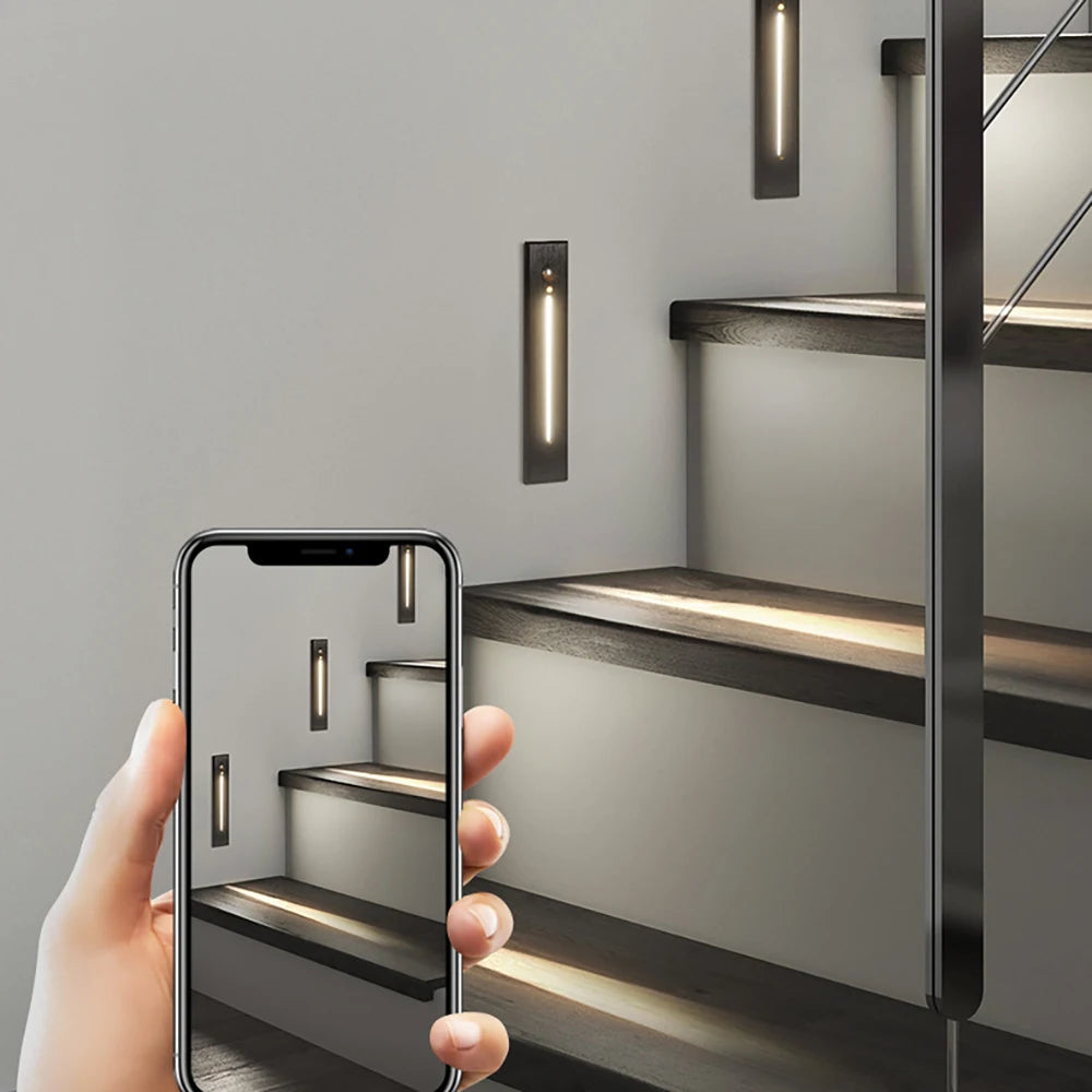 Recessed LED Stair Light - Sensor Options