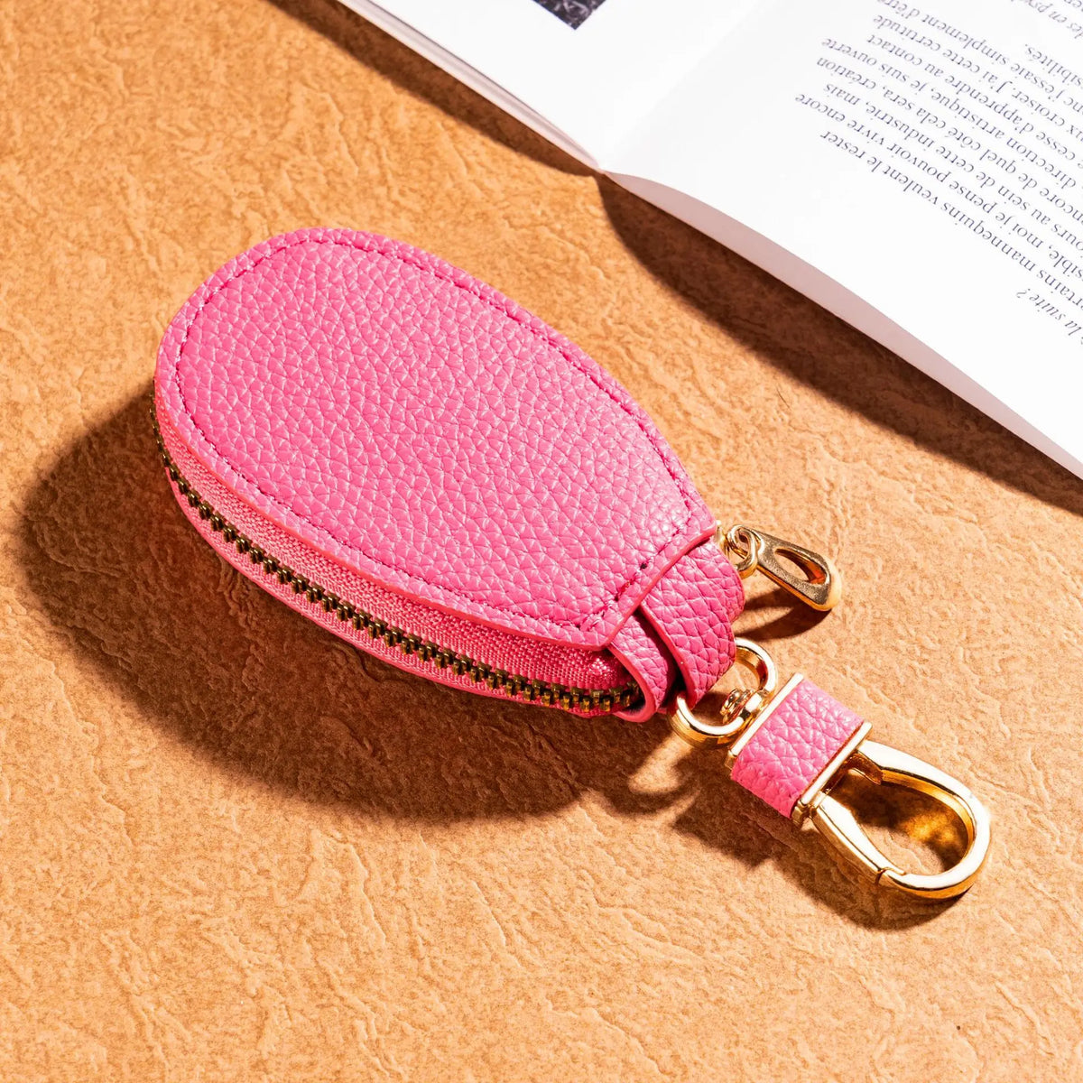 Bolsa compacta em PU para chaves