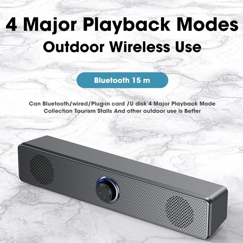 Wired Wireless Bluetooth Speaker Sound Box Bar Soundbar Computer PC TV Laptop Desktop Music Portable Caixa De Som Audio System