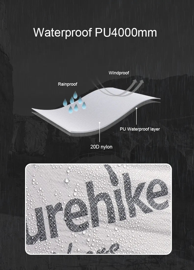 Ultralight 2-Person Waterproof Trekking Tent 20D Nylon 1.8kg
