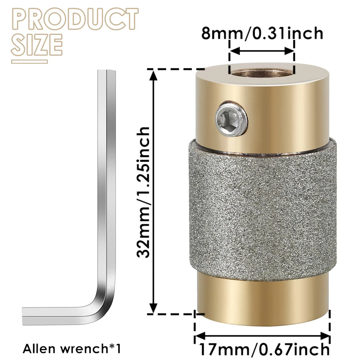Diamond Glass Grinder Bits — Size and Set Options