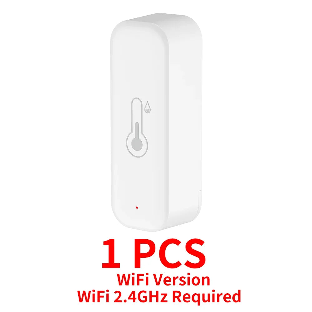 Tuya WiFi Temperature and Humidity Sensor For Smart Home Thermometer Hygrometer APP Remote Control Work with Yandex Alexa