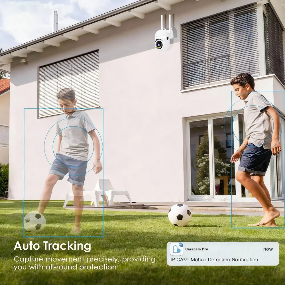 Caméra de sécurité Wi-Fi orientable avec Carecam Pro