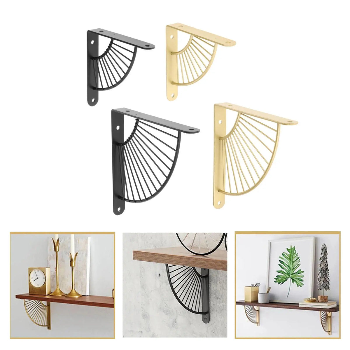 Decorative Metal Shelf Bracket, 15 or 20cm