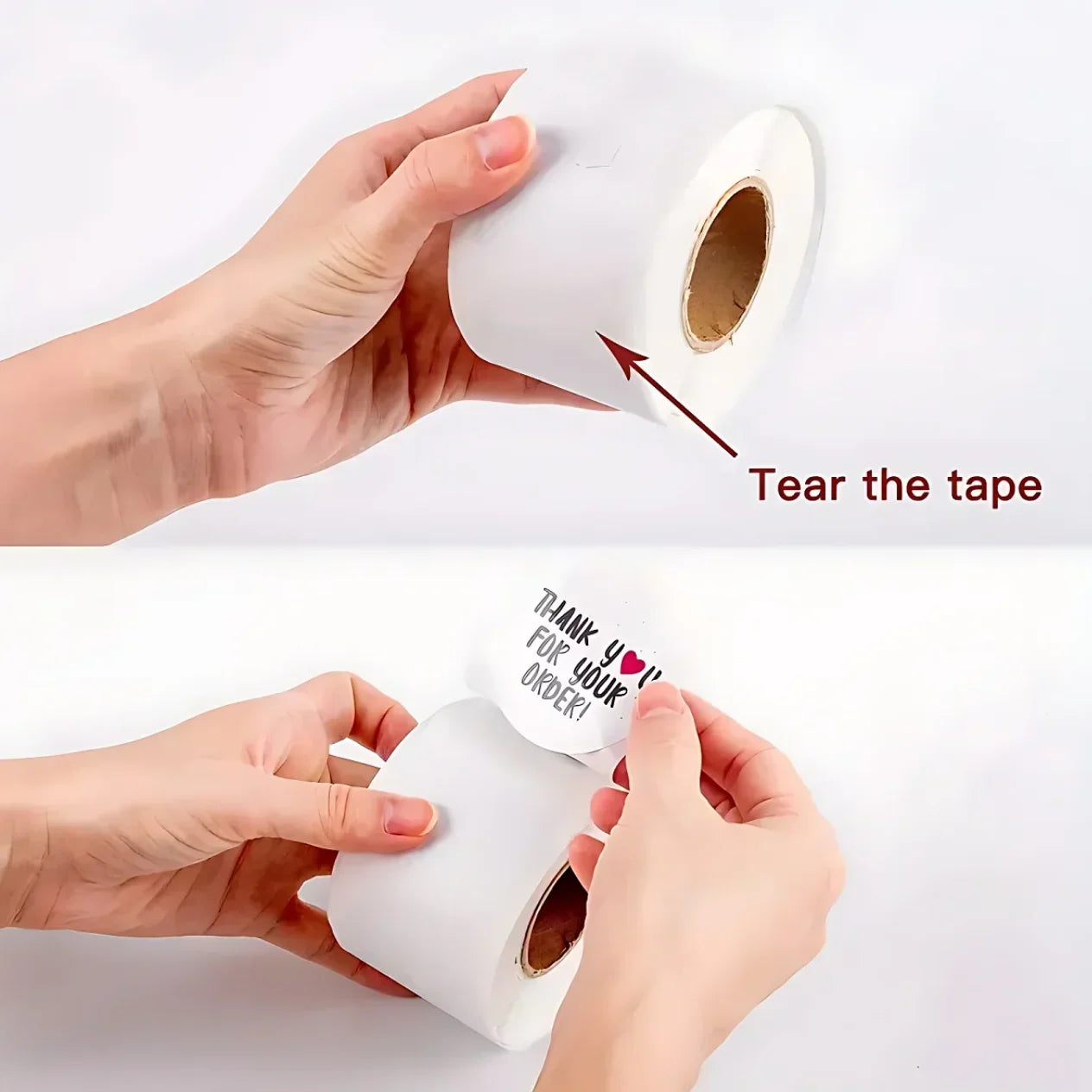 Adesivo Grazie per il tuo ordine Rotolo – 500 pezzi