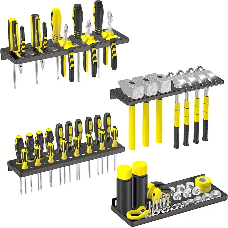 Soportes metálicos de pared para herramientas, para almacenamiento en taller