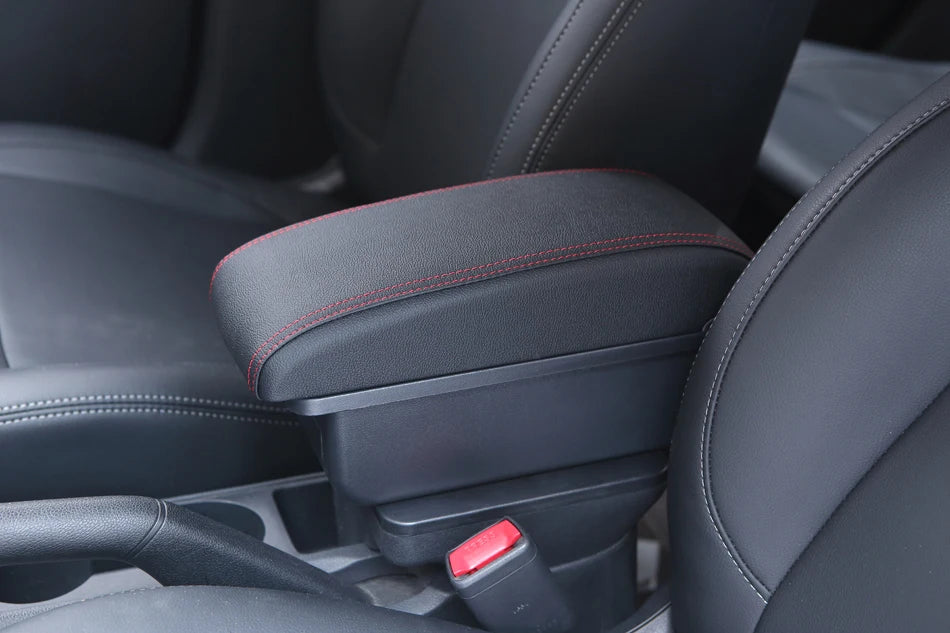 Universaali auton käsinoja säilytystilalla ja valinnaisilla USB-porteilla