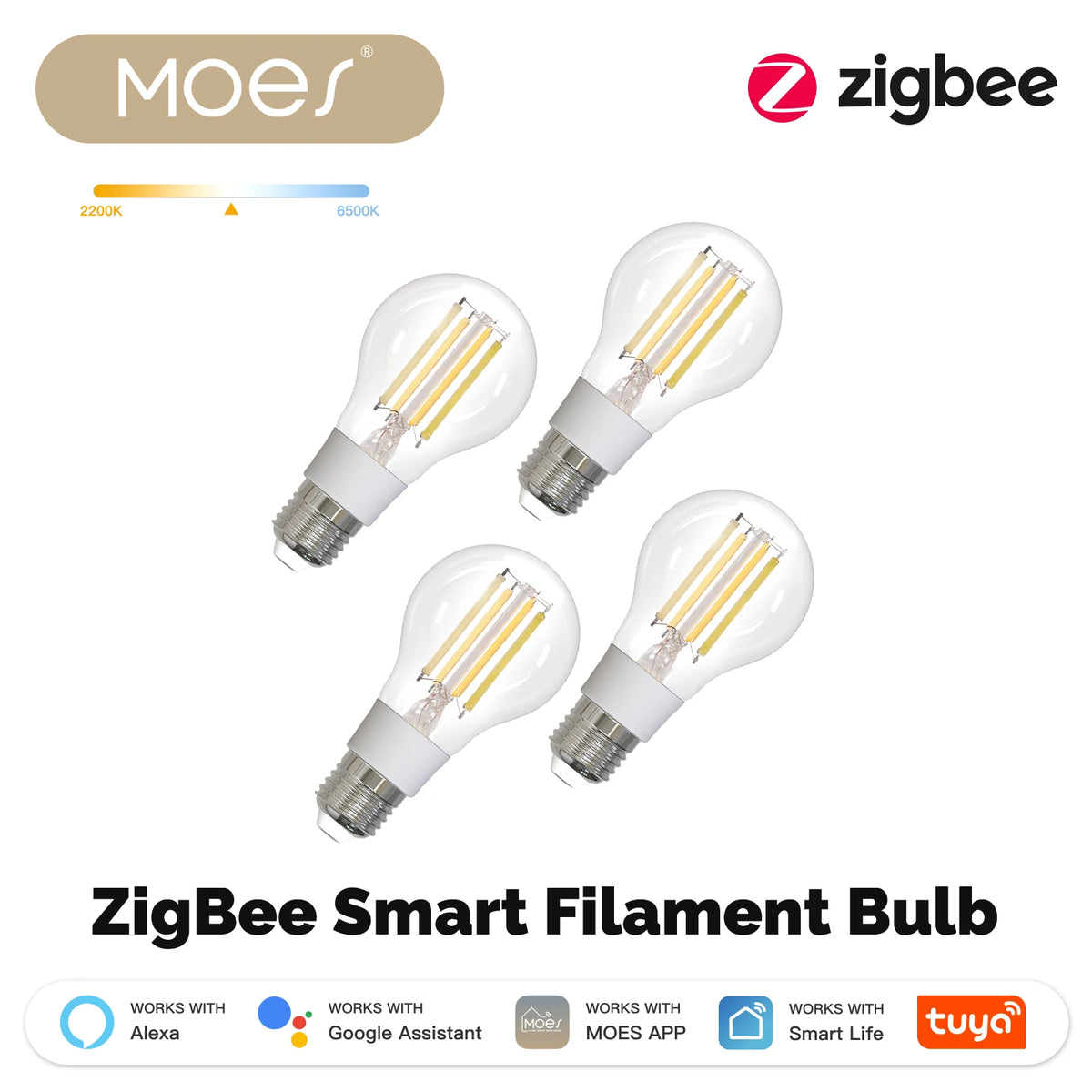E27 Zigbee Smart Filament Bulb