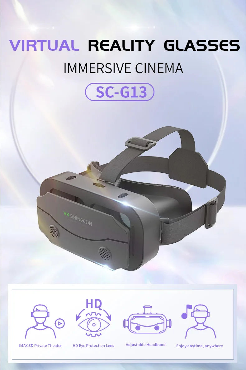 VR brýle 3D virtuální realita, headset, helma, čočky, brýle, chytré pro smartphony, mobilní hry, sada Viar Viewer