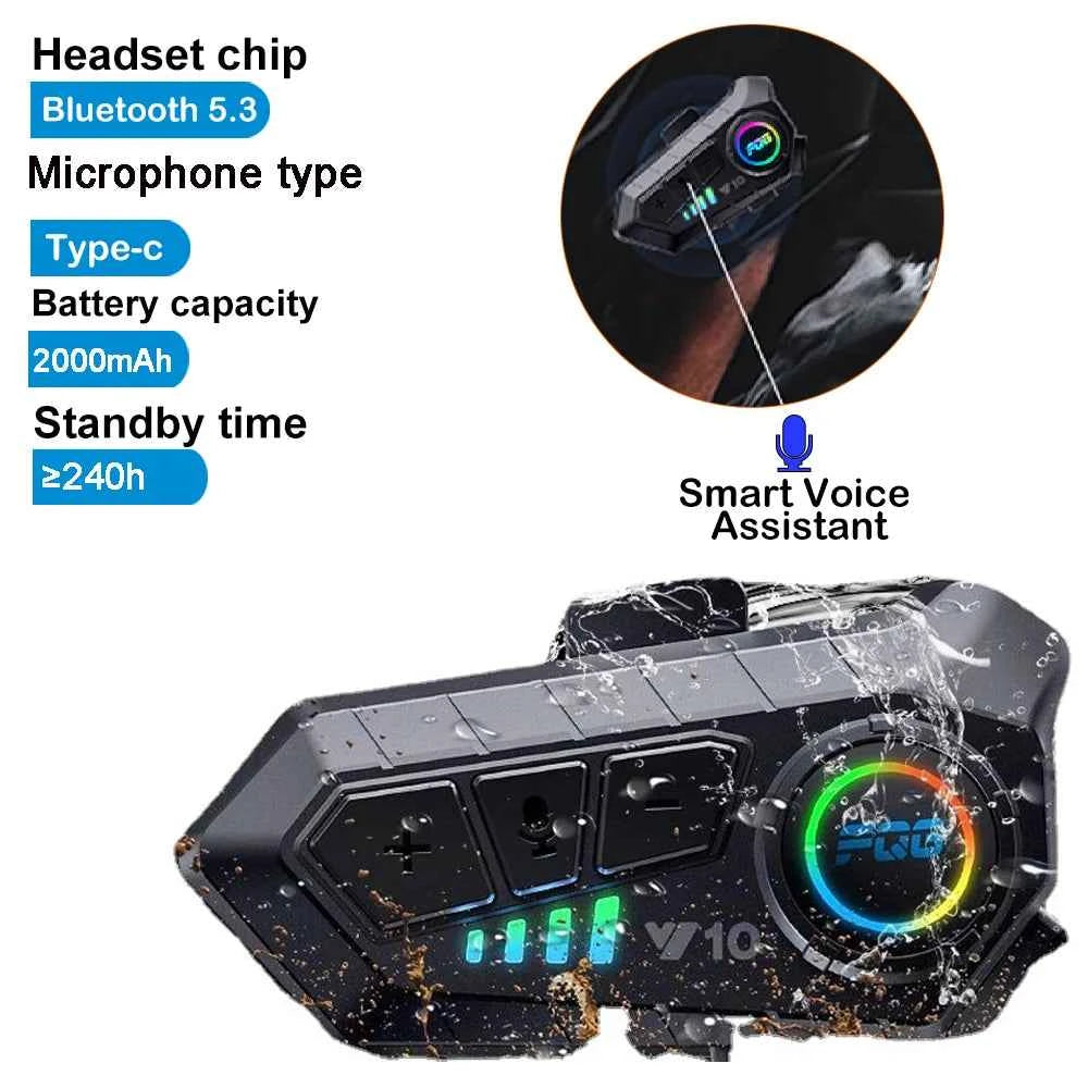 Bluetooth 5.3 motorfietshelm hoofdtelefoon - microfoonopties