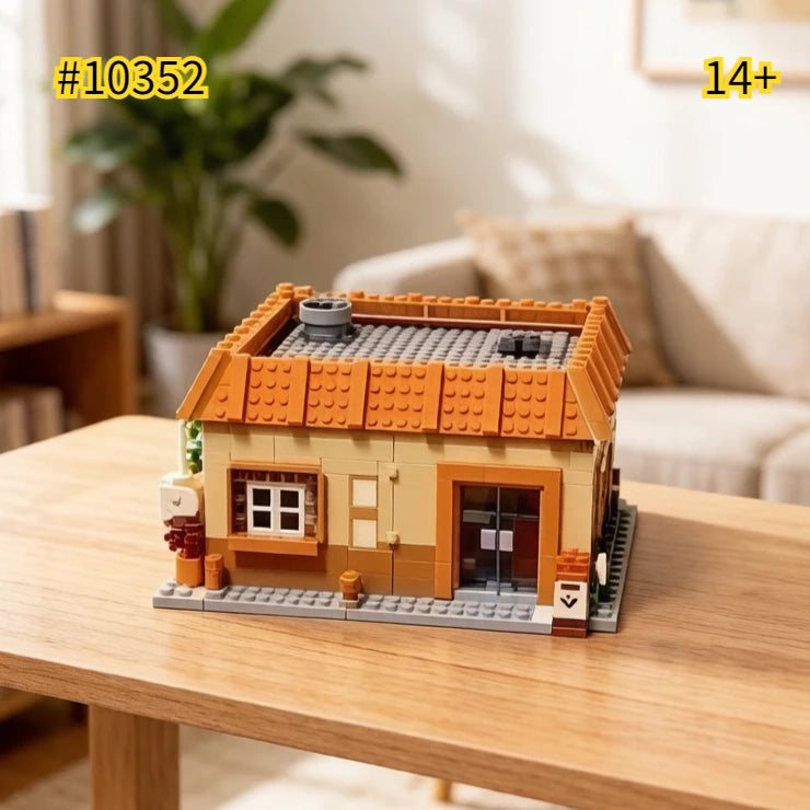 Hamburger Dükkanı Yapı Blokları Seti 1635 Parça Model Kiti