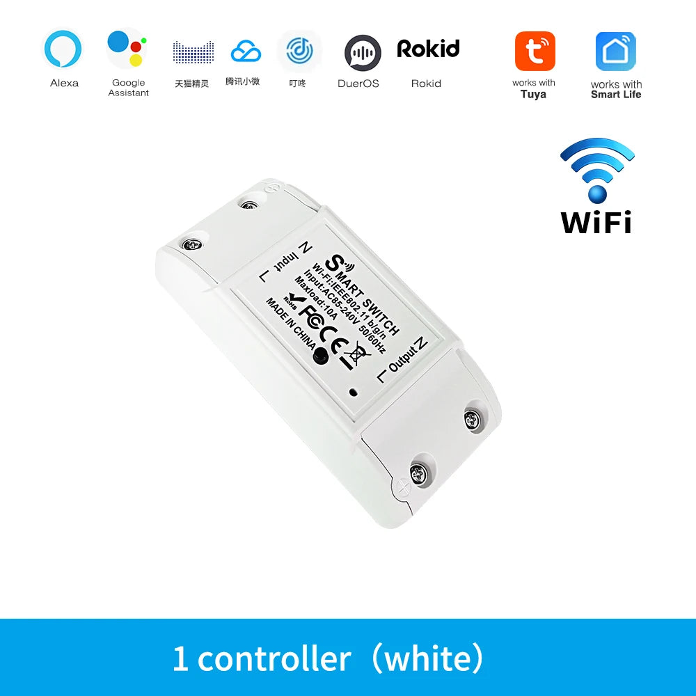 Module relais intelligent Wi-Fi pour Tuya et Smart Life