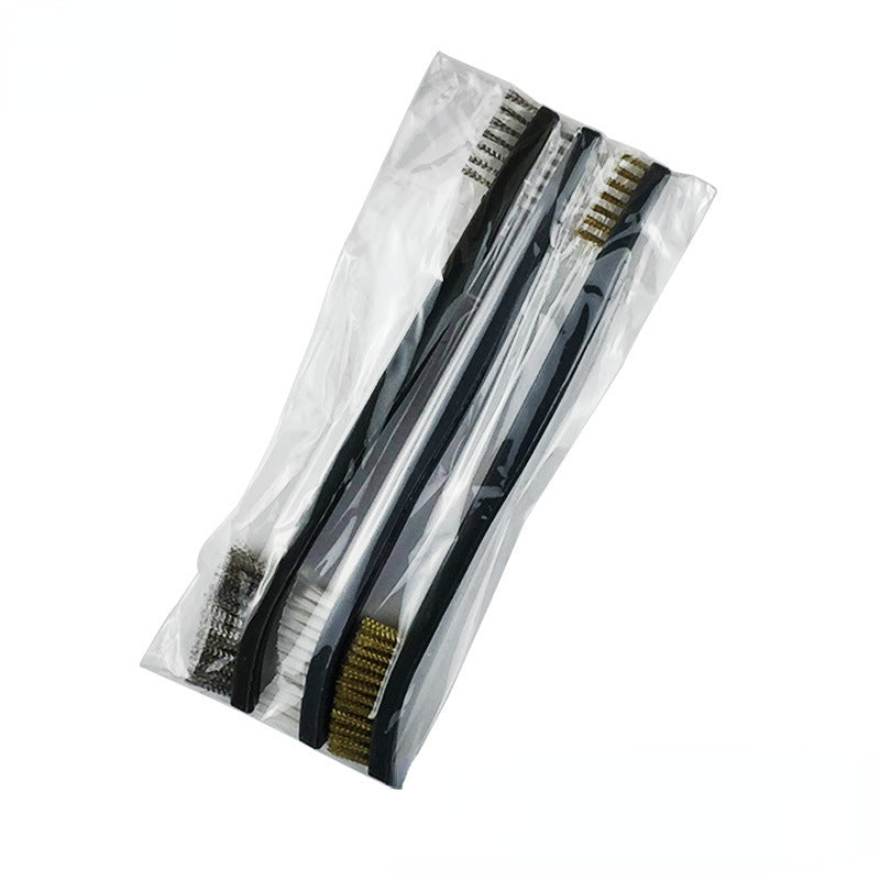 ALLSOME Double-end Steel Wire Brush & Nylon Pick Set Universal Hunting Gun Cleaning Kit Tactical Rifle Gun Cleaning Tool 
