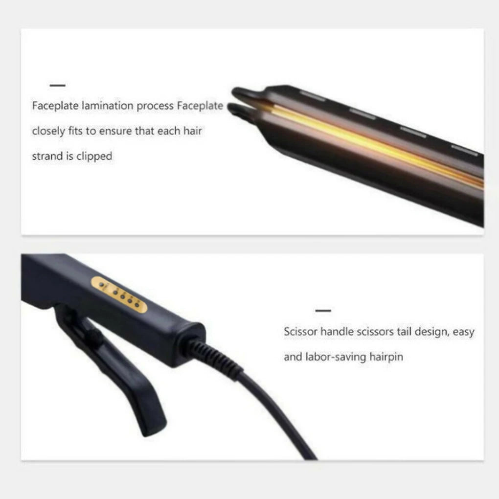 Ceramic Tourmaline Ionic Hair Straightener with Adjustable Heat