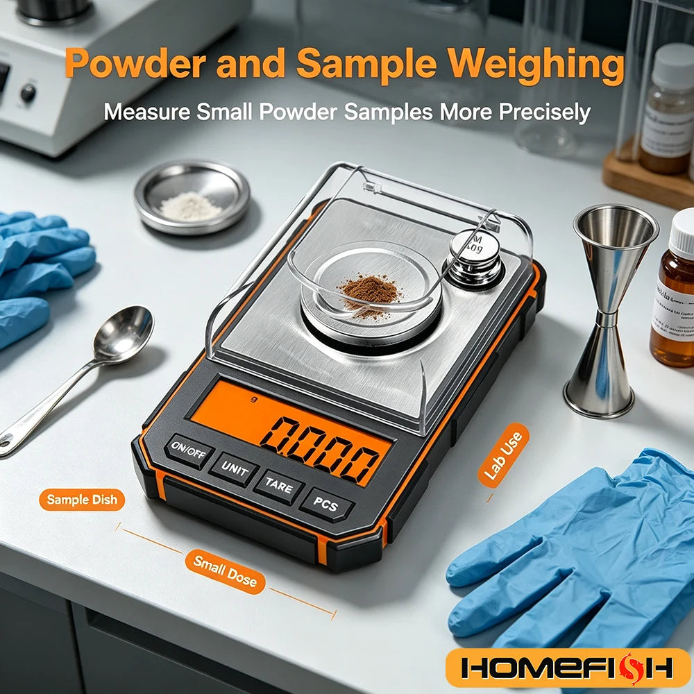 High Precision Mini Digital Scale  0.001g Accuracy 50g Capacity Pocket Jewelry Milligram Scale for Precision Weighing