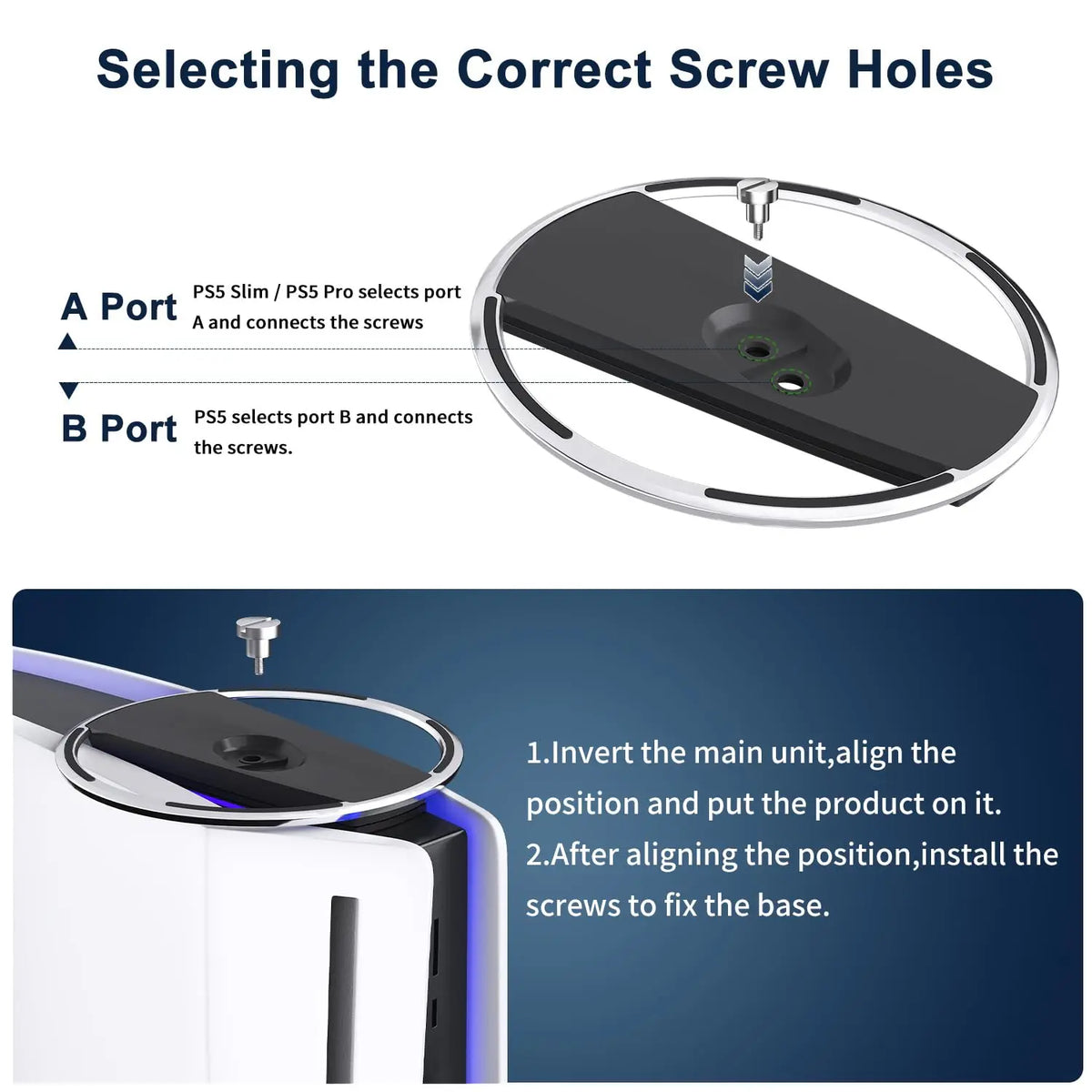 Vertical Console Stand for PS5, Slim and Pro