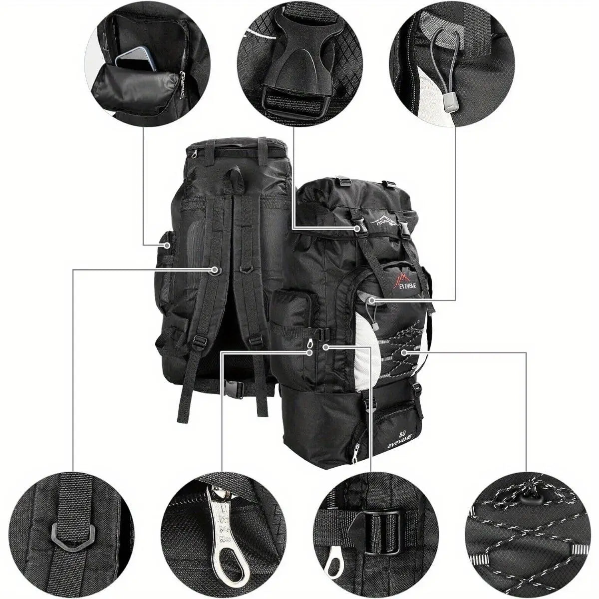 70L Outdoor Sports Backpack for Hiking, Camping and Travel