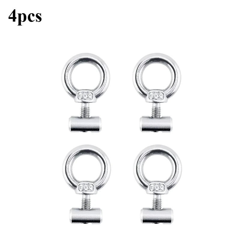 2/4/8Pcs Awning Rail Stoppers Stops Motorhome Campervan Caravan Silver Stainless Steel M4 X 12mm X 6mm Diameter Camper RV Parts