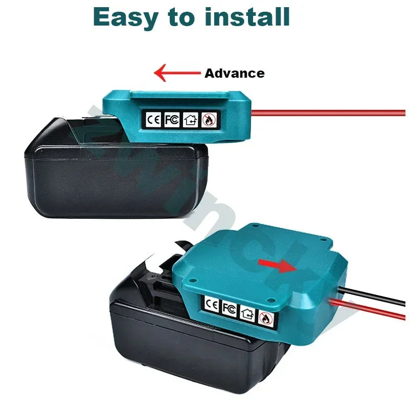 Batteriadapter med klämmor för Makita 18 V-batteripack