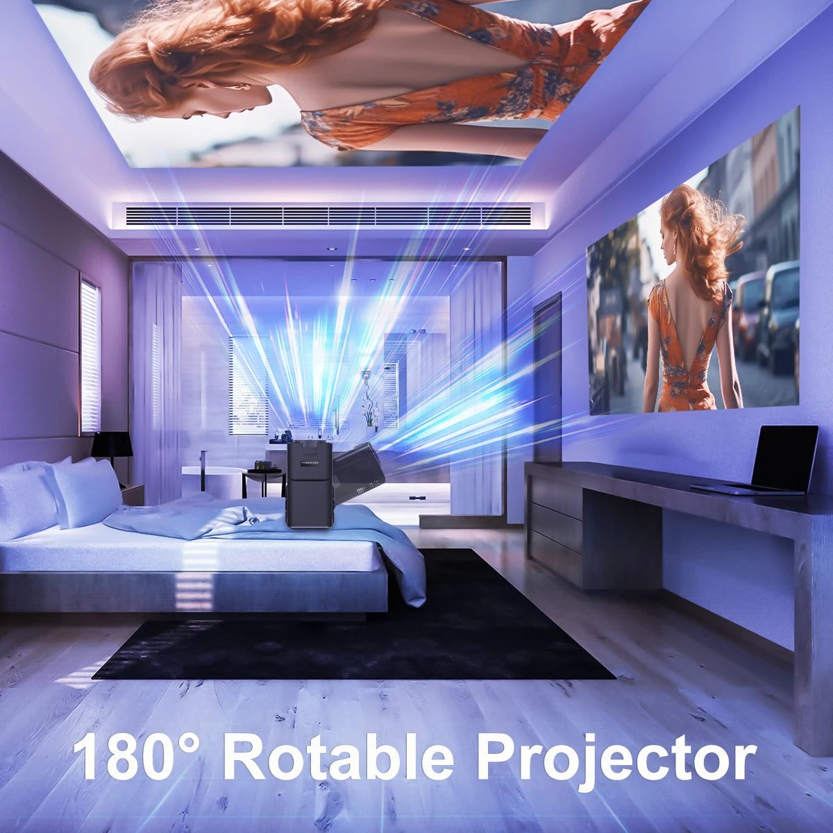 Magcubic HY320 4K Wsparcie Rodzimy 1080P Projektor Android