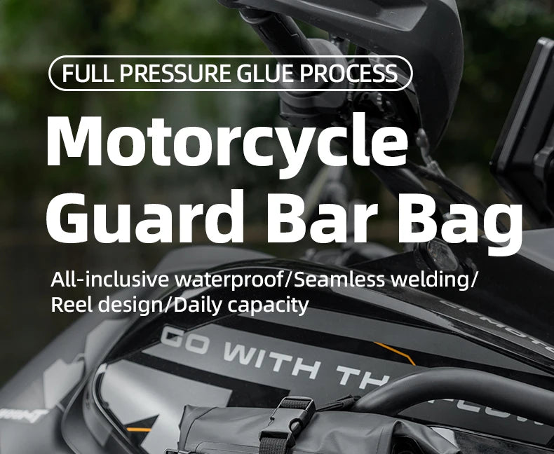 Motorcycle Saddle Bag 5L Waterproof Crash Bar Storage Pack