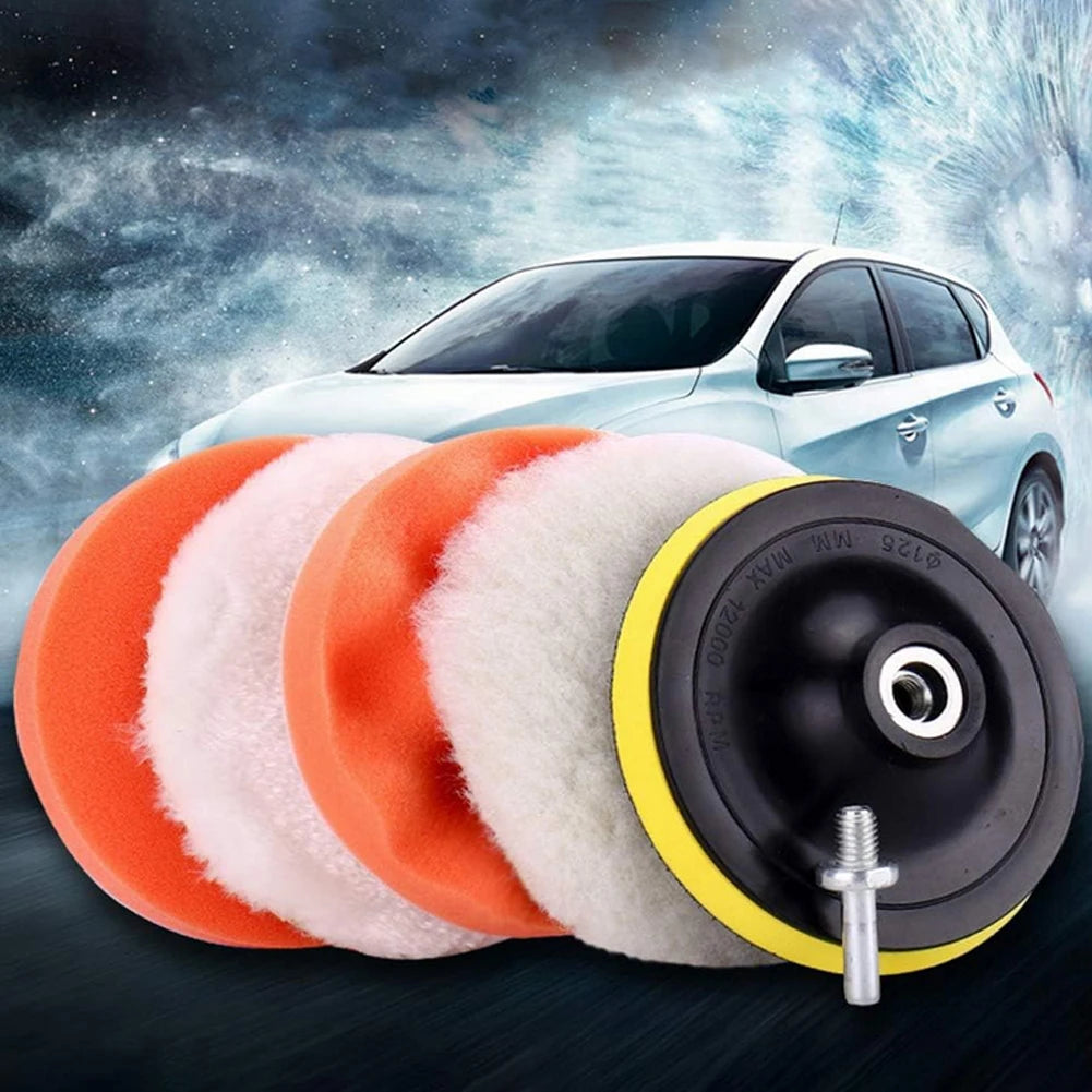 6-Piece Car Polishing Buffer Pad Kit for Drill Waxing