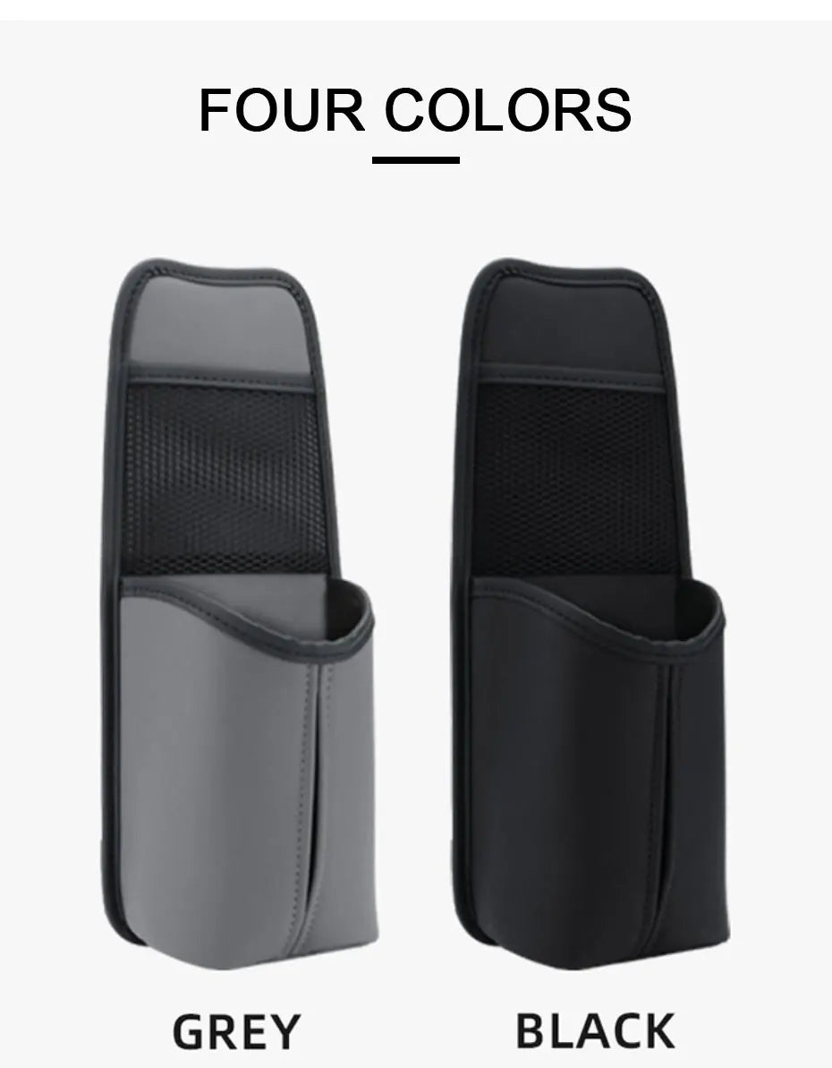 SEAMETAL Car Seat Side Storage Bag Hanging Auto Seat Organizer Tissue Holder Universal Mesh Storage Pocket for Phone Bottle