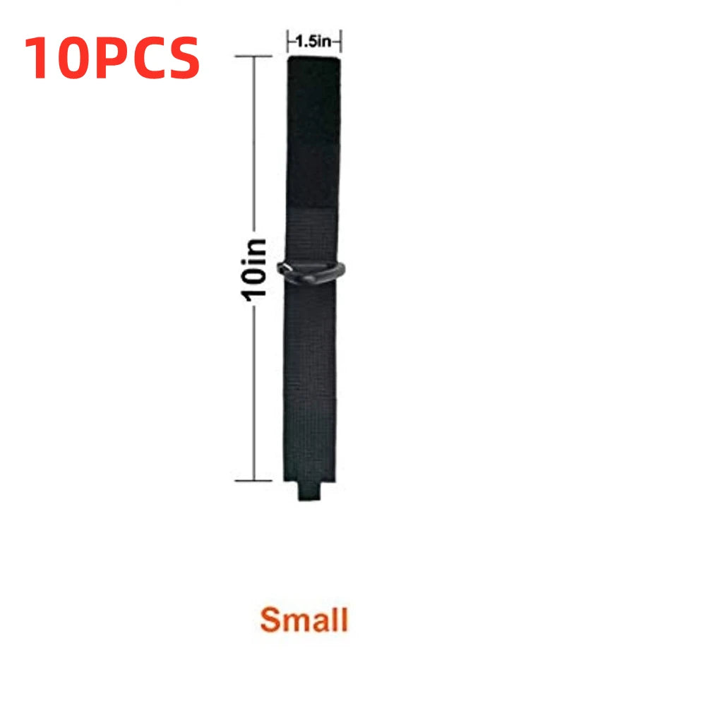 Cord Organizer Holder with Triangle Buckle Wire Manager Power Cord Management Nylon Heavy Cord Storage Straps for Cables Hoses 