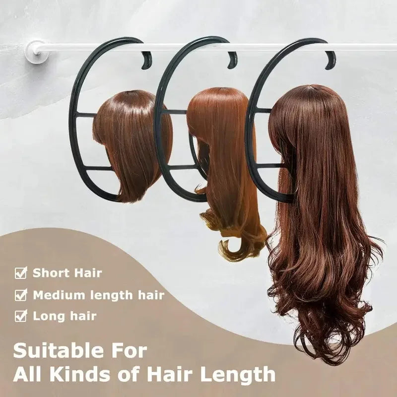 Suporte portátil para perucas, adequado para várias perucas e chapéus, essencial para moldar perucas e usar ferramentas de penteado