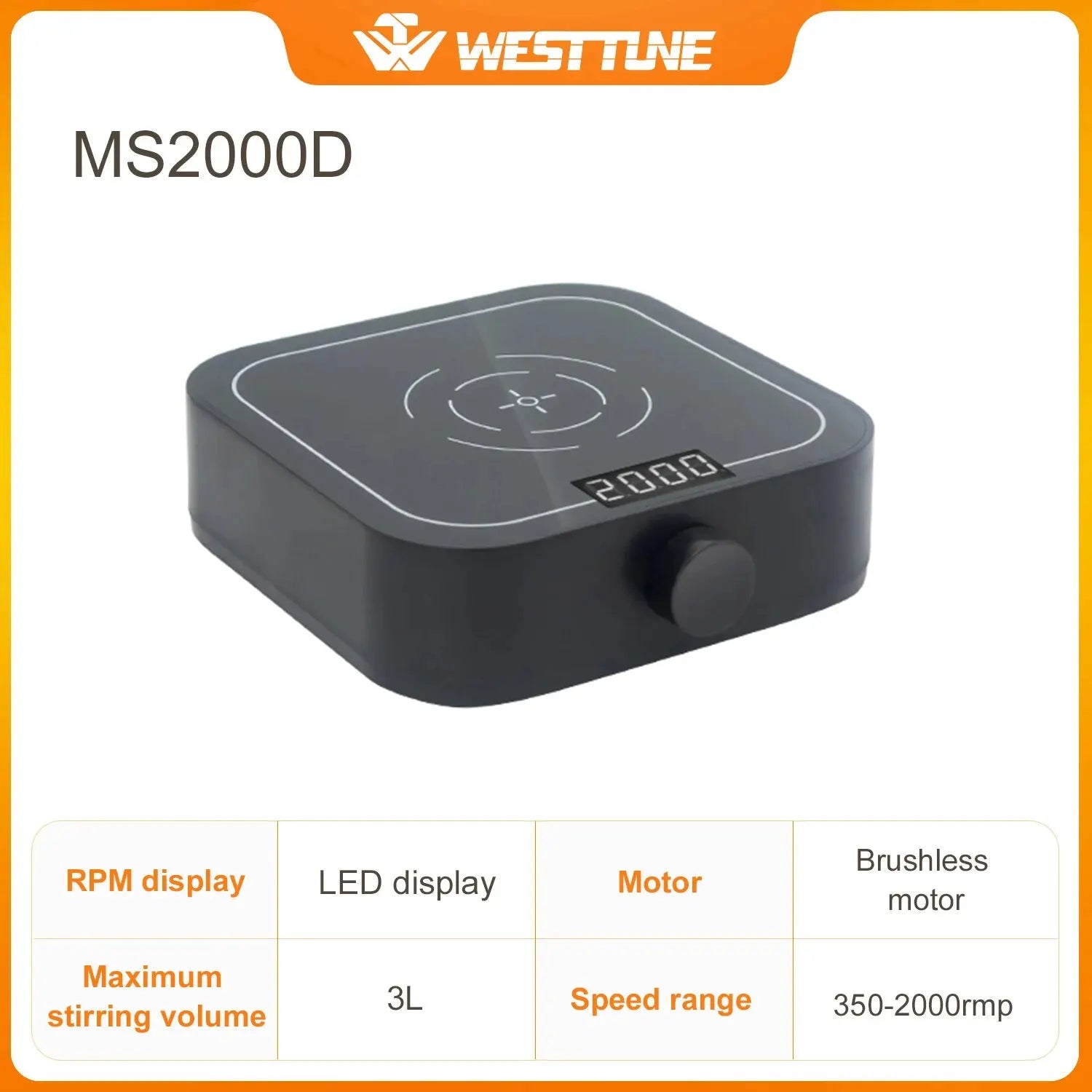Mini Magnetic Stirrer 2000rpm/3000rpm with Stir Bar