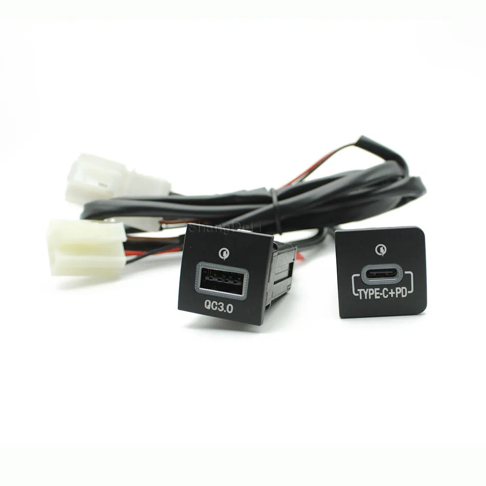 Car USB Charger PD Quick Charge Adapter for Select 2006-2012 Vehicles