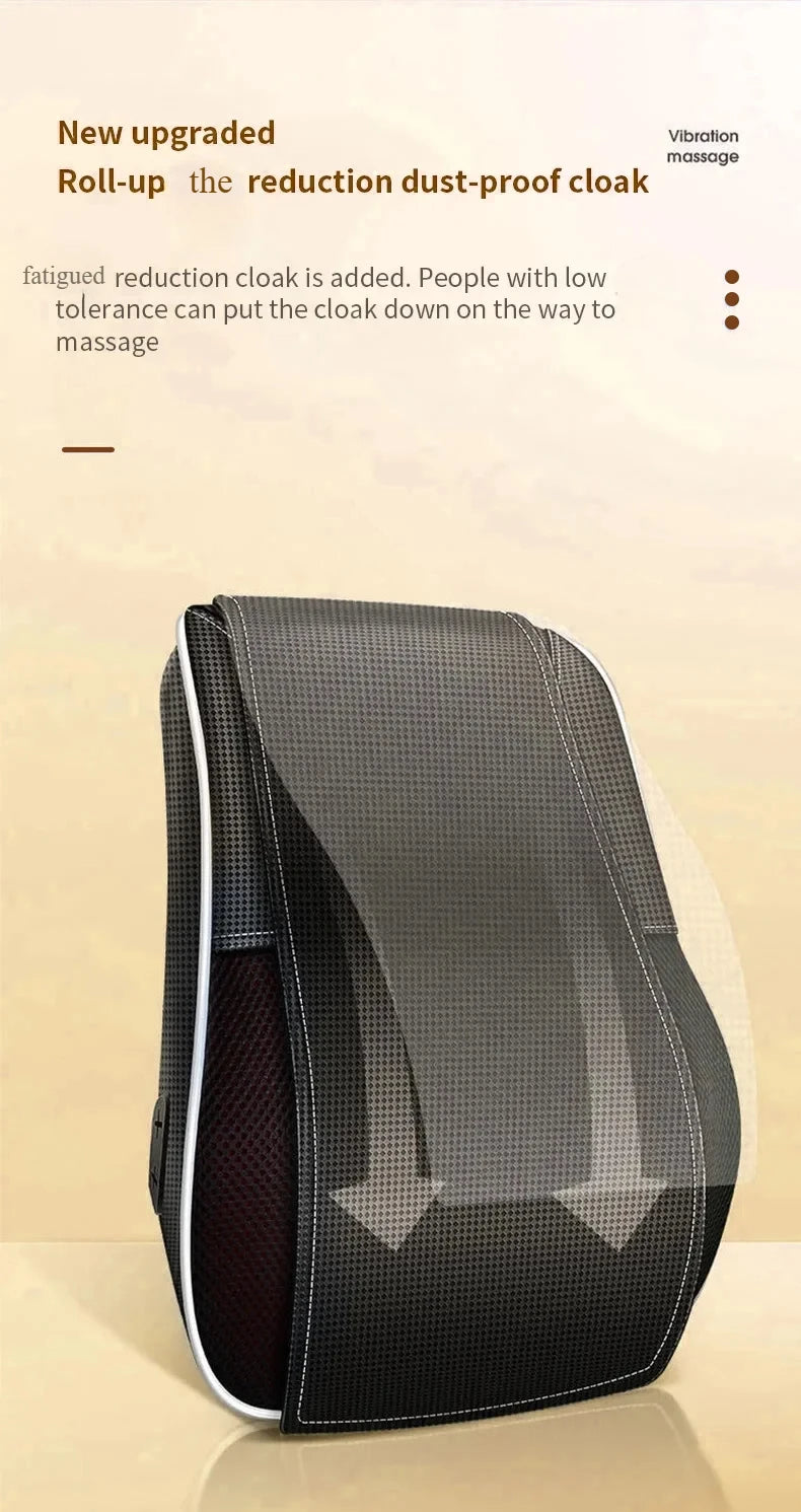 Manufacturer Direct Electric Shiatsu Head Neck Cervical Ttraction Body Massager Car Back Pillow with Heating Vibrating Massage D 