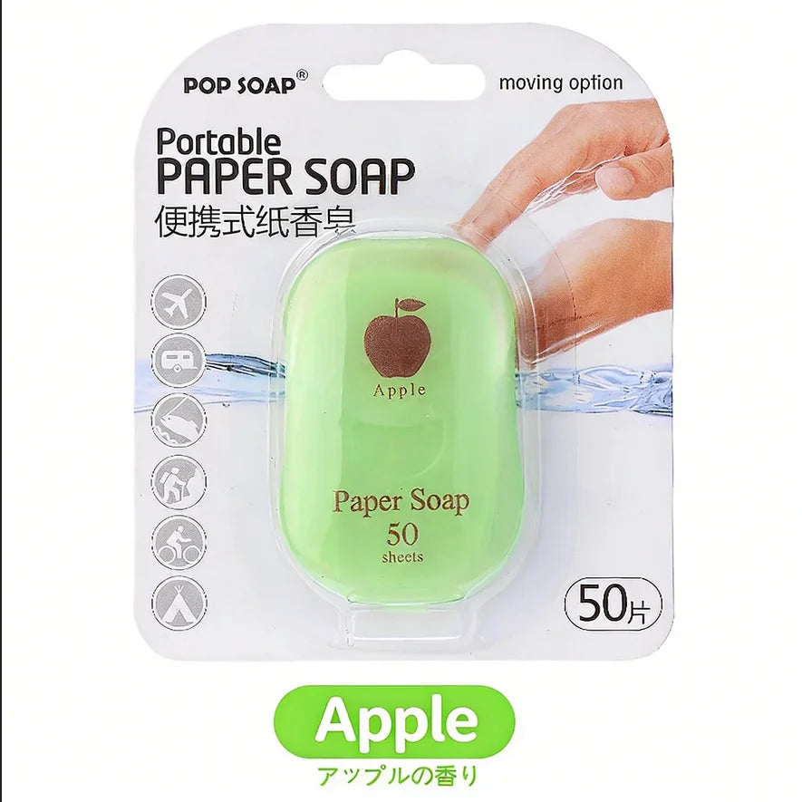 Portable Hand Soap Sheets, 50-Sheet Box