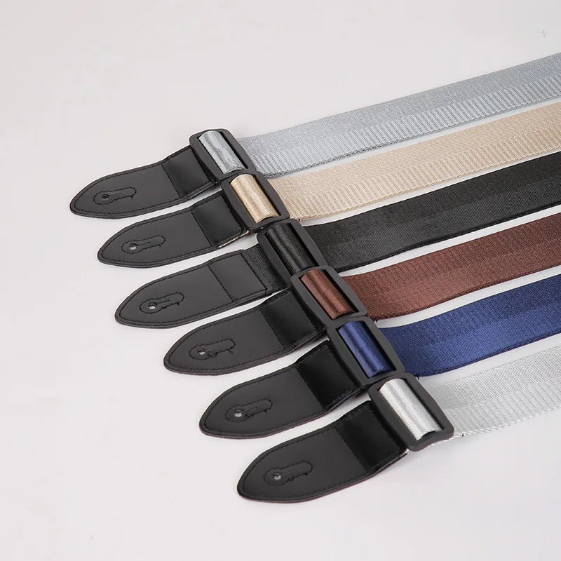 Solid-Colour Guitar Strap, Colour Options