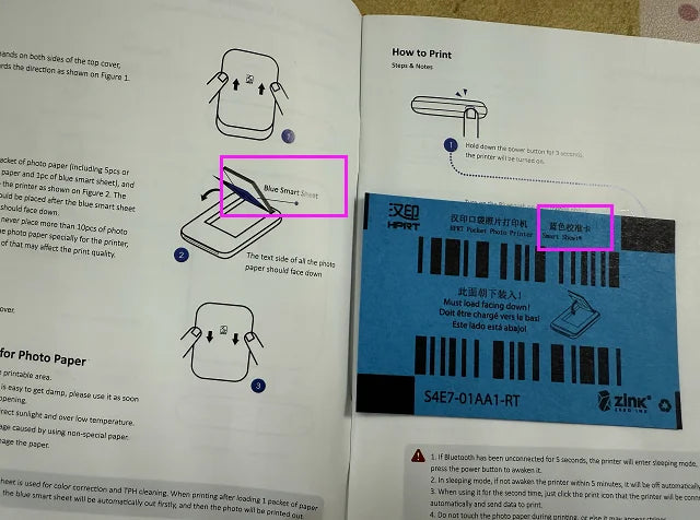 MT53 Color Photo Portable Printer Mobile Phone Mini Handheld Pocket Wifi Bluetooth Printing Machine 2x3 inch Sticky-Backed Paper 