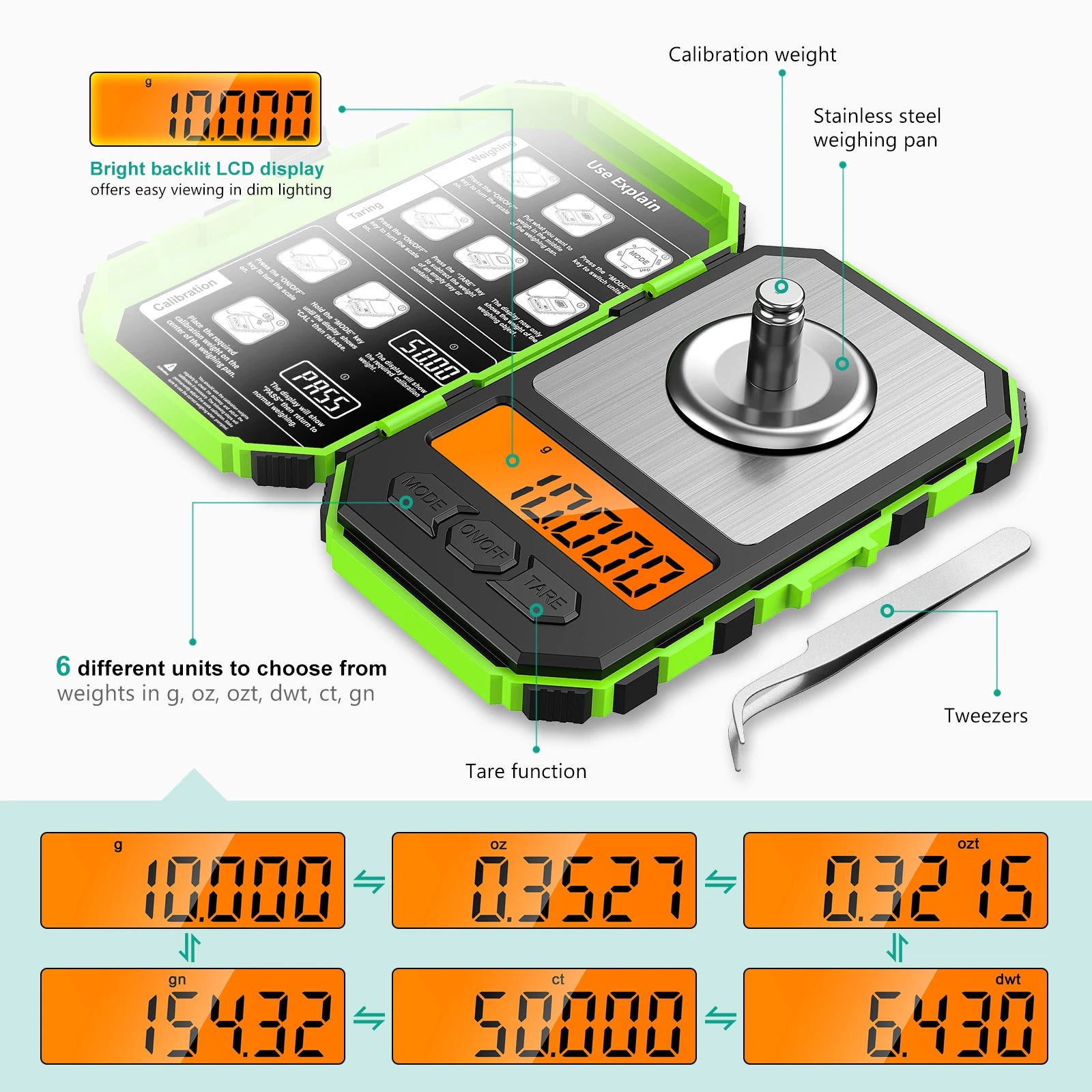 Mini Digital Precision Scale 0.001g Accuracy Pocket Weighing Tool